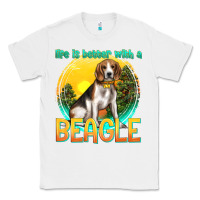 White life is better with a beagle Classic Tee - texasbilliewilder