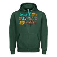 Sports Green small business hustler Zipper Hoodie - texasbilliewilder