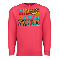 Cardinal my heart is on that field american football Premium Sweatshirt - HRA Design Shop