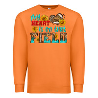 Carrot my heart is on that field american football Premium Sweatshirt - HRA Design Shop