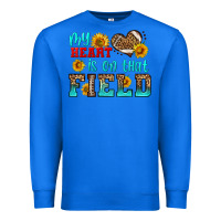 True Royal my heart is on that field american football Premium Sweatshirt - HRA Design Shop
