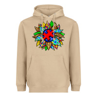 Mushroom autism sunflower Heavyweight Hoodie - Zillion Design Studio