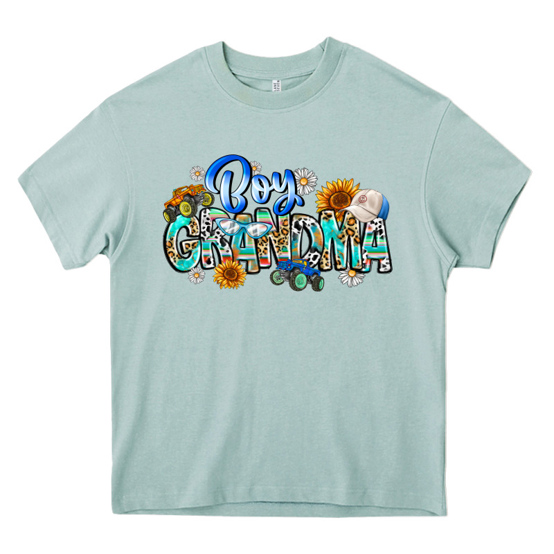 Boy Grandma Heavy Core Tee by CowhideDigitalArt | Teevron
