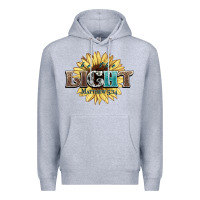 Heather Grey be the light matthew Premium Hoodie - NancyCooperArtShop