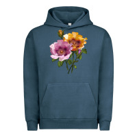 Pigment Midnight Navy In Your Eyes Rose Urban Hoodie - LillyAllenDesigns