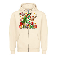 Sandshell my first christmas Zipper Hoodie - Zillion Design Studio