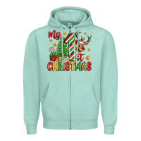Seafoam my first christmas Zipper Hoodie - Zillion Design Studio
