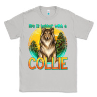 Moon Dust life is better with a collie Classic Tee - texasbilliewilder
