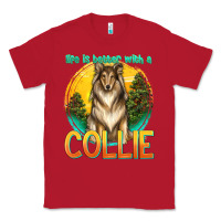 Red life is better with a collie Classic Tee - texasbilliewilder