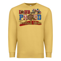 Loud And Proud Football Mom Premium Sweatshirt | Teevron