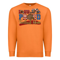 Carrot loud and proud football mom Premium Sweatshirt - HRA Design Shop