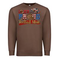 Chestnut loud and proud football mom Premium Sweatshirt - HRA Design Shop