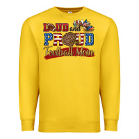 Lemon loud and proud football mom Premium Sweatshirt - HRA Design Shop