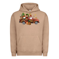 Pigment Burro Christmas Truck Elf Santa snowman reindeer Urban Hoodie - NancyCooperArtShop