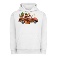 Pigment Lunar Rock Christmas Truck Elf Santa snowman reindeer Urban Hoodie - NancyCooperArtShop