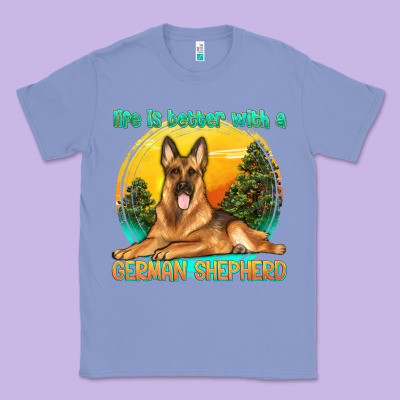 Life Is Better With A German Shepherd Classic Tee Designed By Texasbilliewilder