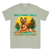 Matcha life is better with a german shepherd Classic Tee - texasbilliewilder