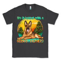 Smoke life is better with a german shepherd Classic Tee - texasbilliewilder