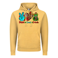Vintage Mustard peace love tequila Vintage Hoodie - AdoDesignShop