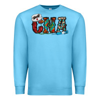 Ocean Blue cna Premium Sweatshirt - CowhideDigitalArt