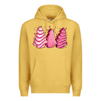 Antique Gold pink Christmas cakes Premium Hoodie - Jasminsmagicworld