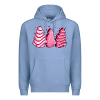 Colony Blue pink Christmas cakes Premium Hoodie - Jasminsmagicworld