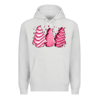 Dove Grey pink Christmas cakes Premium Hoodie - Jasminsmagicworld