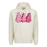 Oatmeal Heather pink Christmas cakes Premium Hoodie - Jasminsmagicworld