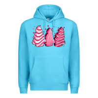 Ocean Blue pink Christmas cakes Premium Hoodie - Jasminsmagicworld