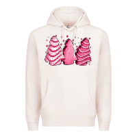 Pale Pink pink Christmas cakes Premium Hoodie - Jasminsmagicworld