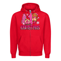 Red 1st christmas gingerbread girl Zipper Hoodie - Zillion Design Studio