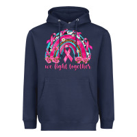 Navy We Fight Together Rainbow Heavyweight Hoodie - texasbilliewilder