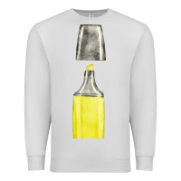 Dove Grey yellow highlighter pen fa element Premium Sweatshirt - FaDigitalArtStudio