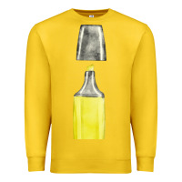 Lemon yellow highlighter pen fa element Premium Sweatshirt - FaDigitalArtStudio