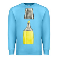 Ocean Blue yellow highlighter pen fa element Premium Sweatshirt - FaDigitalArtStudio