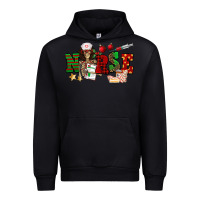 Black Christmas Nurse Urban Hoodie - NancyCooperArtShop