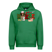 Emerald Christmas Nurse Urban Hoodie - NancyCooperArtShop