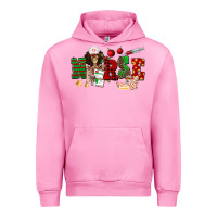 Fuchsia Pink Christmas Nurse Urban Hoodie - NancyCooperArtShop