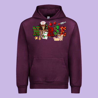 Christmas Nurse Urban Hoodie Designed By Nancycooperartshop