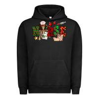 Pigment Black Christmas Nurse Urban Hoodie - NancyCooperArtShop