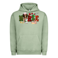 Pigment Oil Green Christmas Nurse Urban Hoodie - NancyCooperArtShop
