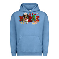 Pigment Pebble Blue Christmas Nurse Urban Hoodie - NancyCooperArtShop