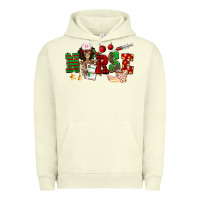 Pigment Pistachio Christmas Nurse Urban Hoodie - NancyCooperArtShop
