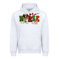 White Christmas Nurse Urban Hoodie - NancyCooperArtShop