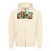 Sandshell western coffee cups Zipper Hoodie - texasbilliewilder