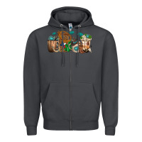 Smoke western coffee cups Zipper Hoodie - texasbilliewilder