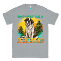 Heather Grey life is better with a st.bernard Classic Tee - texasbilliewilder