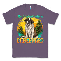 Lavender life is better with a st.bernard Classic Tee - texasbilliewilder