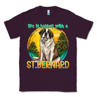 Plum life is better with a st.bernard Classic Tee - texasbilliewilder