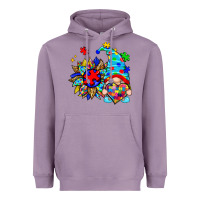 Lavender autism sunflower gnome Heavyweight Hoodie - Zillion Design Studio